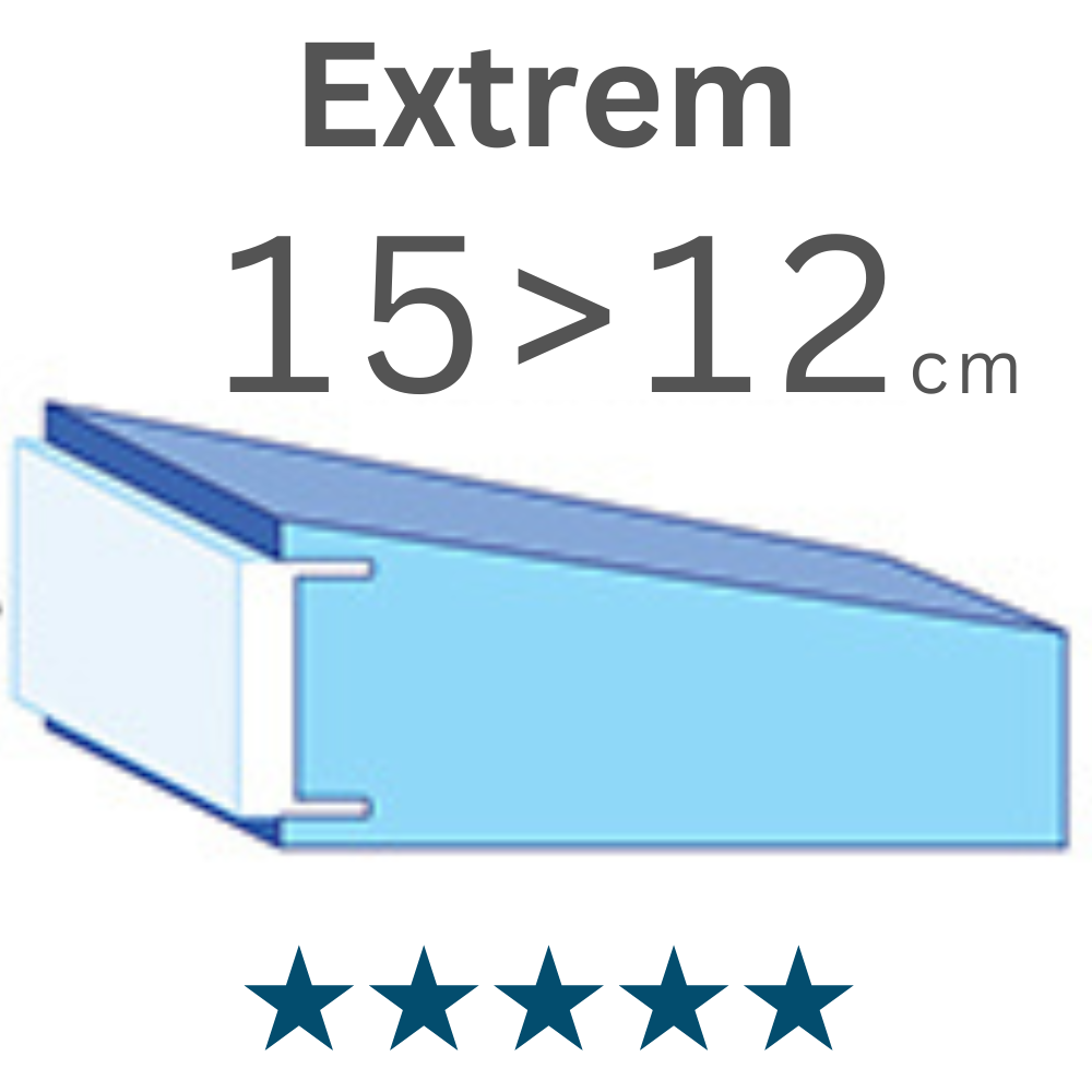 Recargo Extreme - Grosor de la cubierta 15 > 12cm