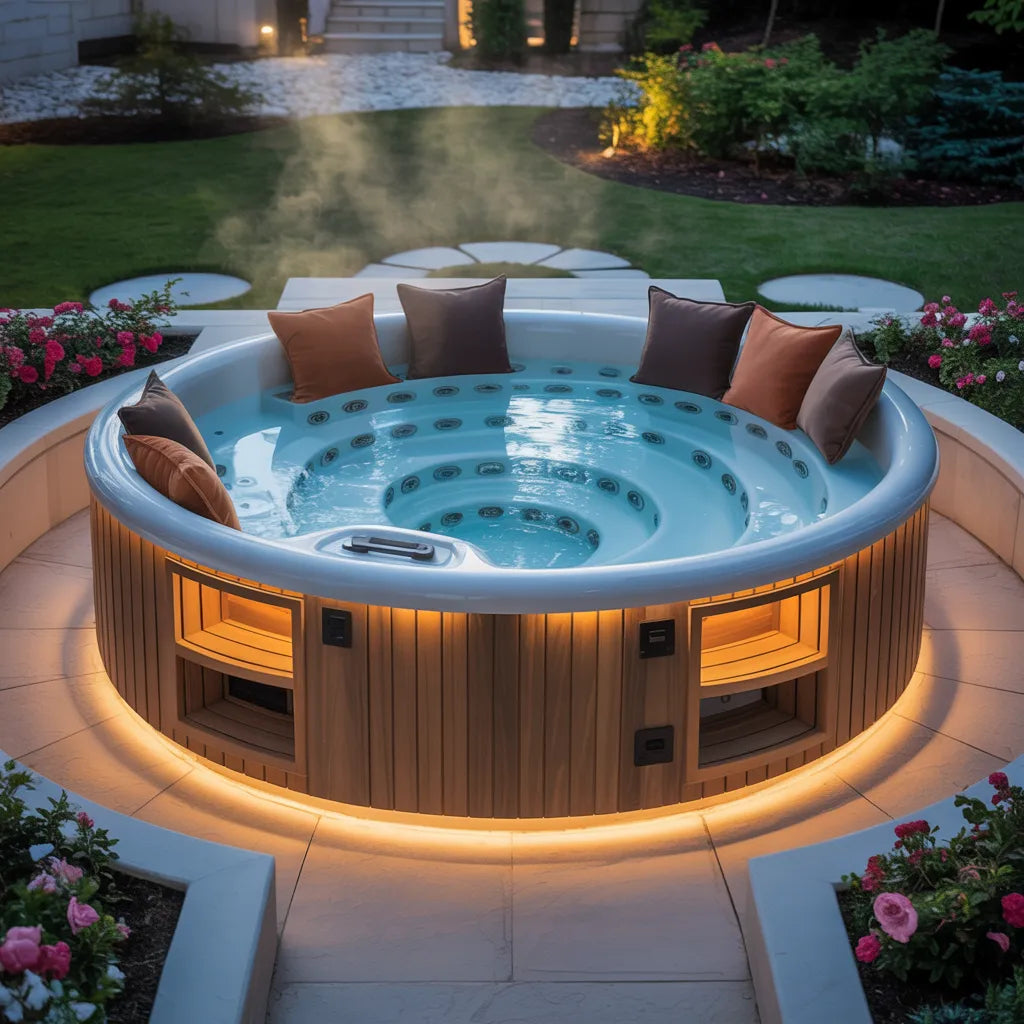 Effizienter Whirlpool im Garten: Mit Seitenteilen, Kissen & Isolierung Strom sparen und Komfort steigern