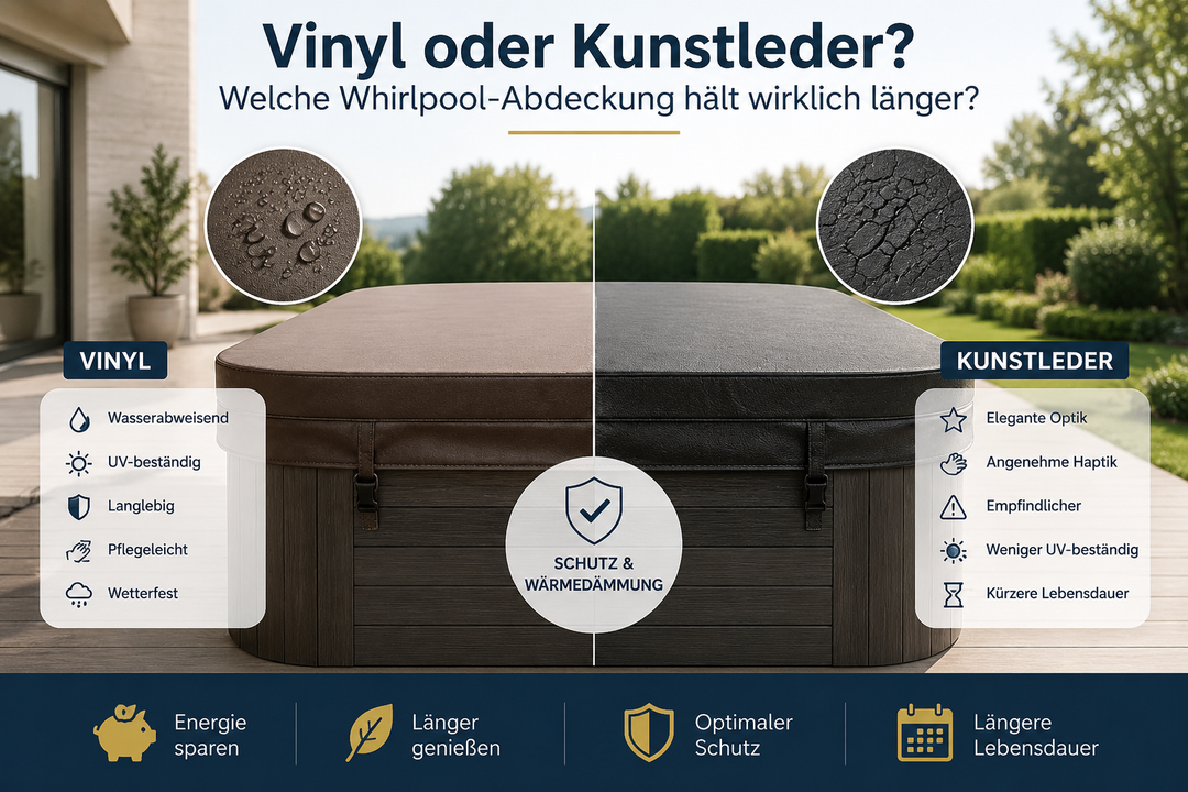 Vinyl oder Kunstleder? Welche Whirlpool-Abdeckung hält wirklich länger?