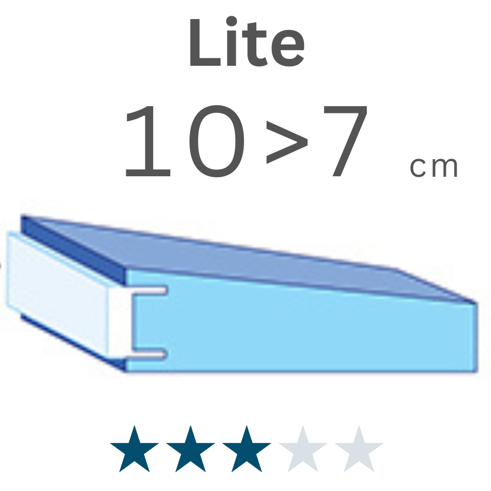 Cover Lite - Dicke 10 > 7cm