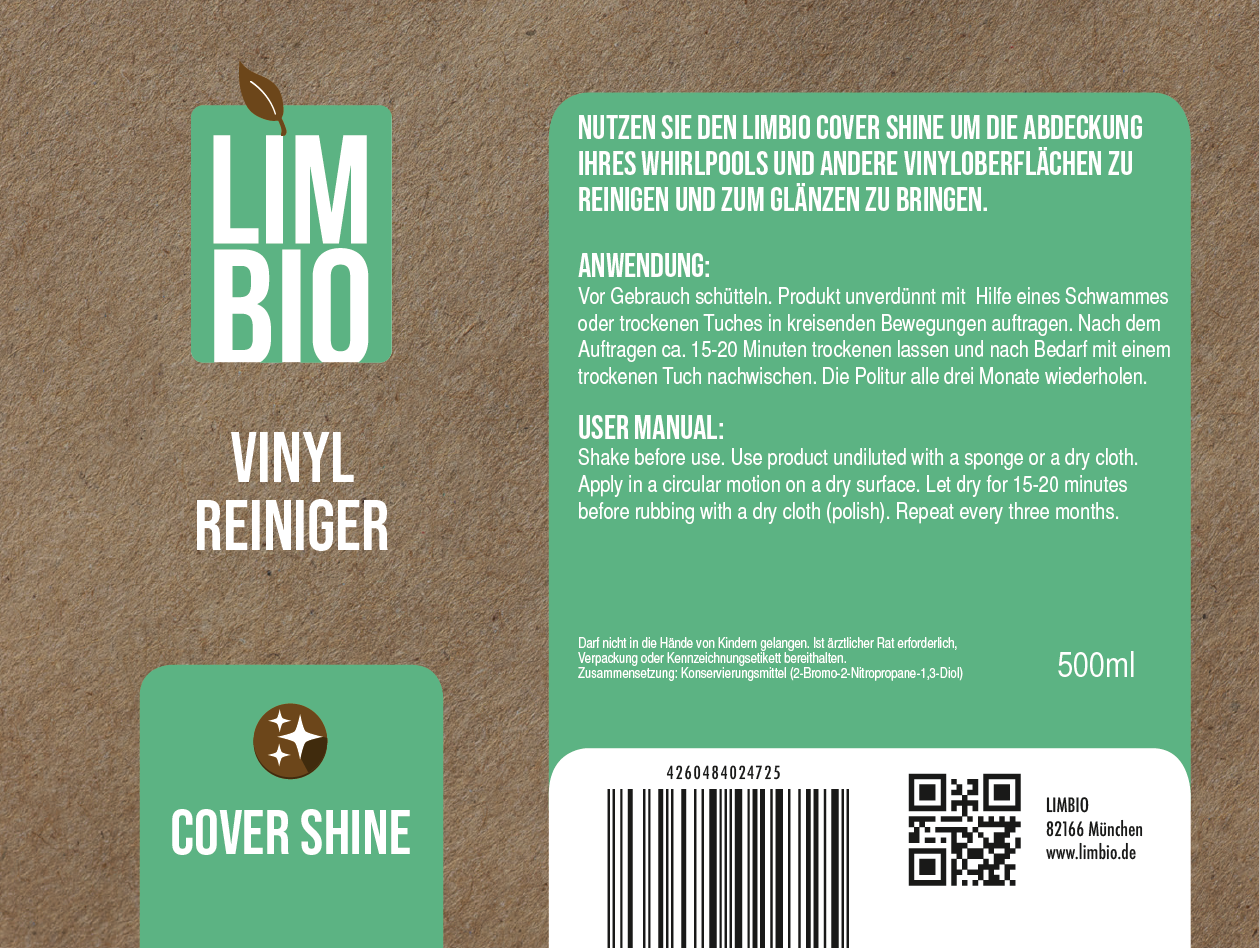 BEKLEDING REINIGER VOOR VENYL COVER "LIMBIO COVER SHINE"