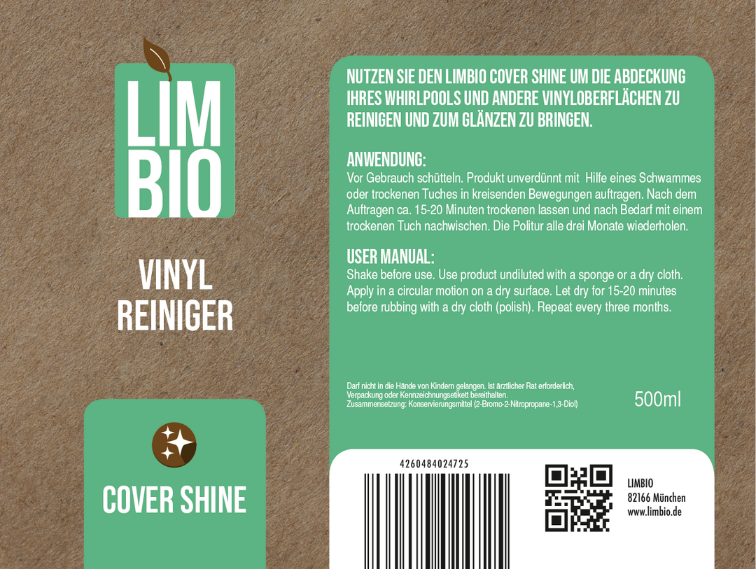 Beschermingsspray VOOR VENYL COVERS "LIMBIO COVER SHINE".