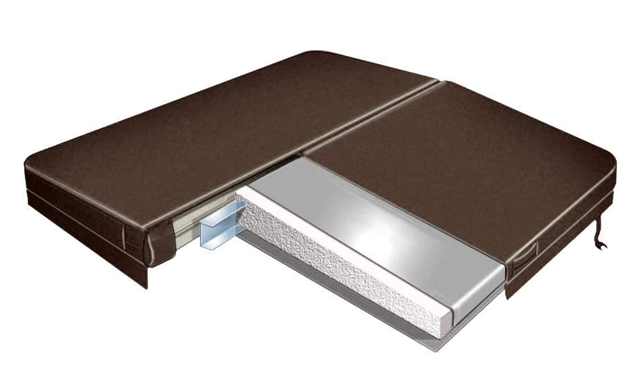 Swim Spa Cover Maßanfertigung 380 bis 460 cm - 2 Teilig