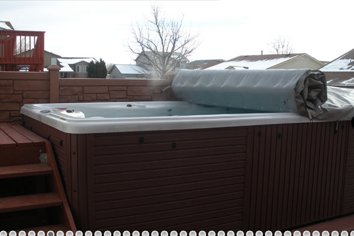SwimSpa Roll Abdeckung 390 cm